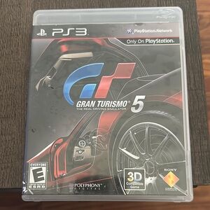 Gran Turismo 5 for PS3 - Black and Red